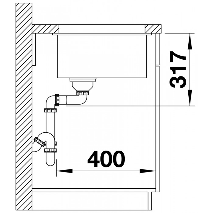 Мойка для кухни Blanco Etagon 500-U Silgranit белый  522231