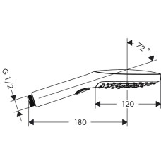 Ручной душ Hansgrohe Raindance Select 120 Air 3jet 26520400