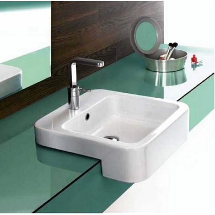 Керамическая раковина 48 см Hatria Happy Hour 09:30, белый (Y0M801)