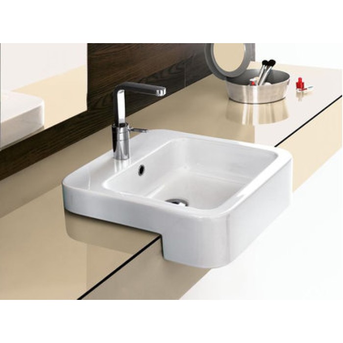 Керамическая раковина 48 см Hatria Happy Hour 09:30, белый (Y0M801)