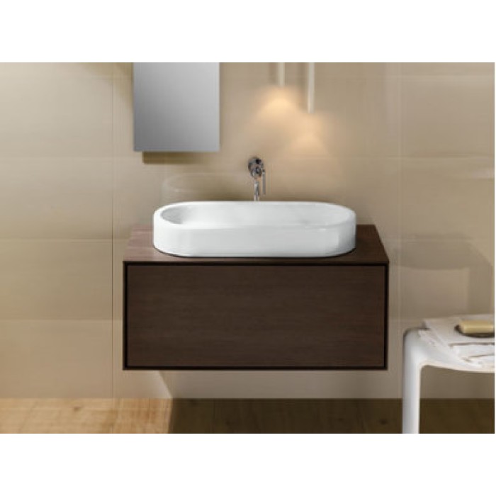 Керамическая раковина 80 см Hatria Area, белый (Y0UF01)