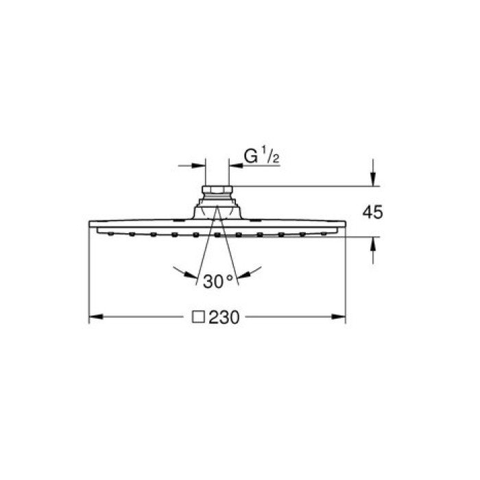 Верхний душ Grohe Rainshower Allure 27480000