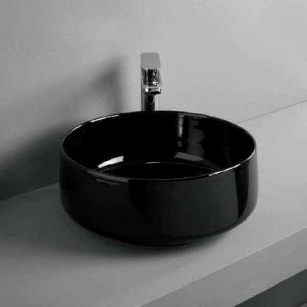 Керамическая раковина 35 см Artceram Cognac, black glossy (COL004 03;00)
