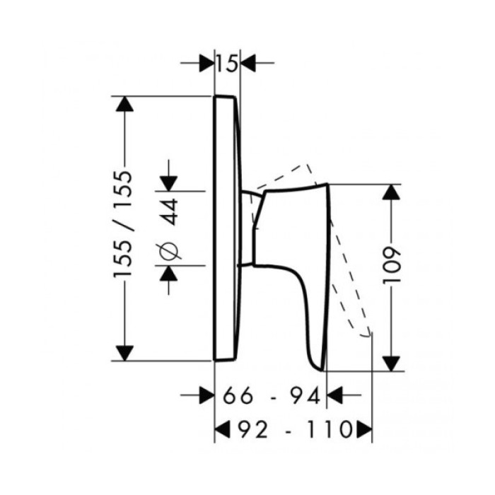 Смеситель для душа Hansgrohe PuraVida 15665000