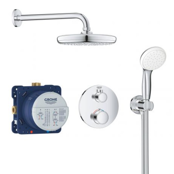 Плитка керамогранит Grohe Grohtherm Душевой набор для комплектации душа с Tempesta 210 (34727000) для пола