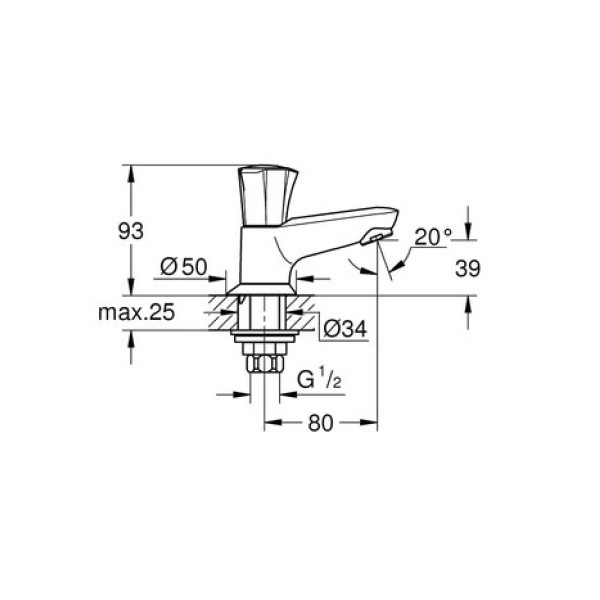 Смеситель для раковины Grohe Costa L 20404001