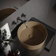 Керамическая раковина 44 см Hatria Happy Hour Slim 07:00s, tobacco (A0Y1VG29)