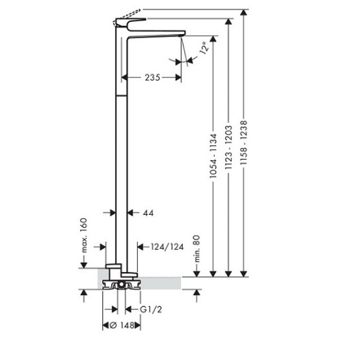 Смеситель для раковины Hansgrohe Metropol 74530000