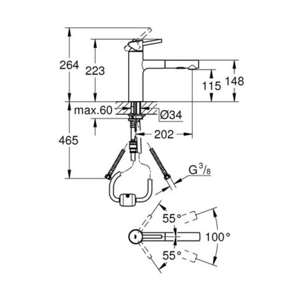 Смеситель для кухни Grohe Concetto 30273001