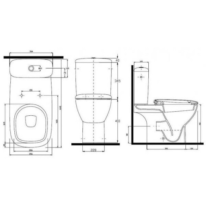 Унитаз Kolo Style (L29001000) без сиденья