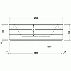 Sundeck ванна прямоугольная 205,5 см 700197000000000 в интернет-магазине «Estet Room»