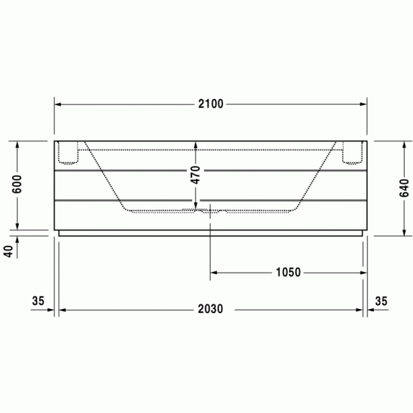 Sundeck ванна прямоугольная 205,5 см 700197000000000 в интернет-магазине «Estet Room»