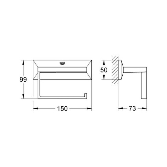 Держатель бумаги Grohe Allure Brilliant (40499000)