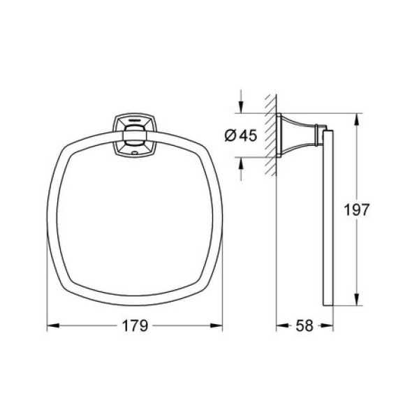 Держатель для полотенца Grohe Grandera (40630000)