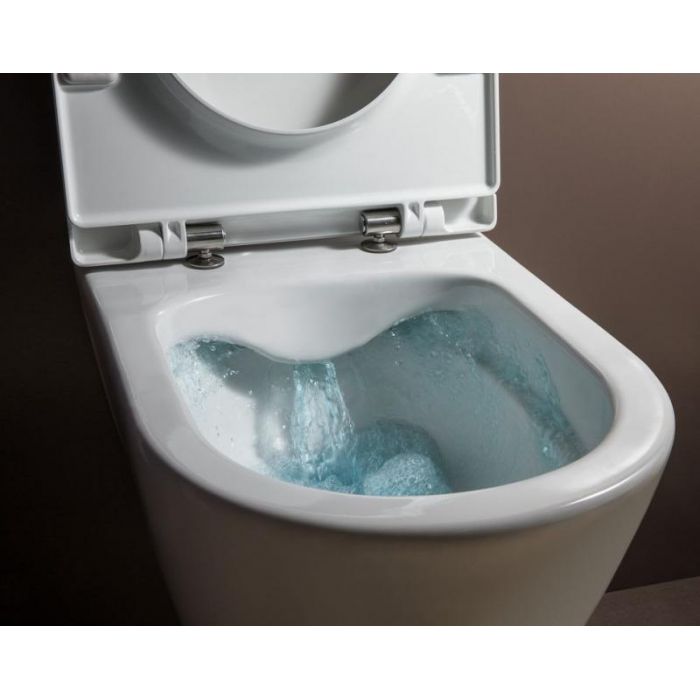 Унитаз подвесной безободковый Laufen Pro Rimless H820966 с сиденьем H8969513B Soft Close Унитаз подвесной безободковый Laufen Pro Rimless H820966 с сиденьем H8969513B Soft Close