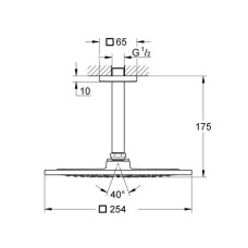 Верхний душ Grohe Rainshower F-Series 26071000