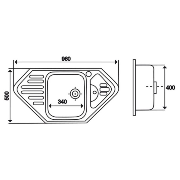 Кухонная мойка Imperial 9550-D Decor (IMP9550DDEC)