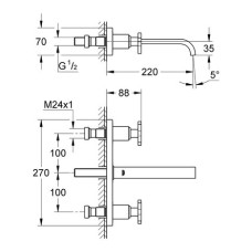 Смеситель для раковины Grohe Allure M-Size 20192000