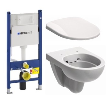 Комплект инсталляция GEBERIT Duofix с унитазом KOLO NOVA PRO Rimfree и сидением soft-close M33120000+M30112000+458.126.00.1