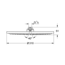 Верхний душ Grohe Rainshower 310 27477000