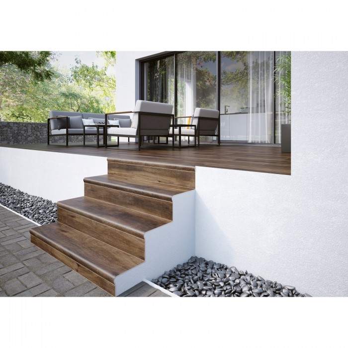 Ступень STOPNICA V-SHAPE MATTINA MARRONE 10×320×1202 под дерево