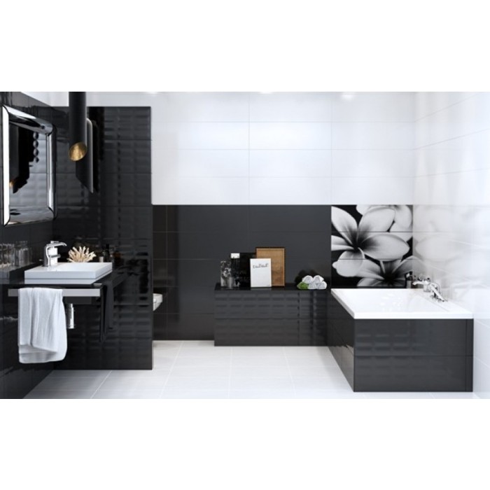 Плитка Opoczno Pret-a-Porter Flower Grey Composition декор 10×750×750