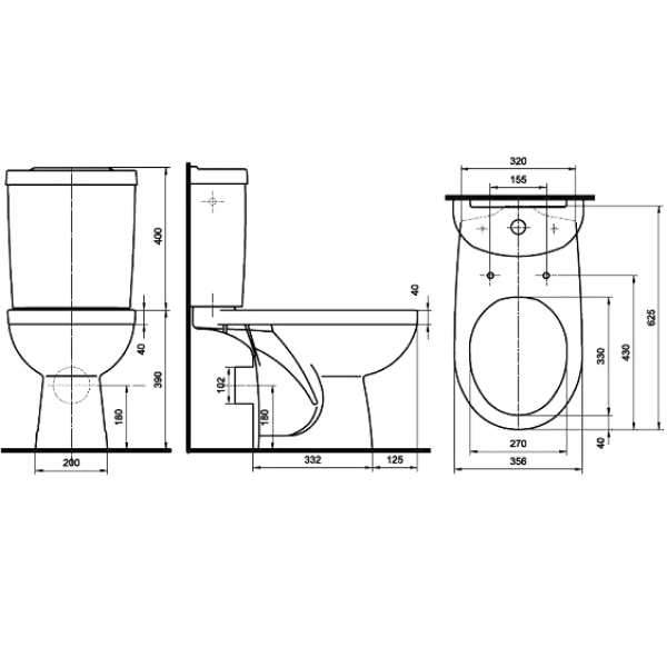 Унитаз Kolo Primo (K8900800U) с сиденьем полипропилен
