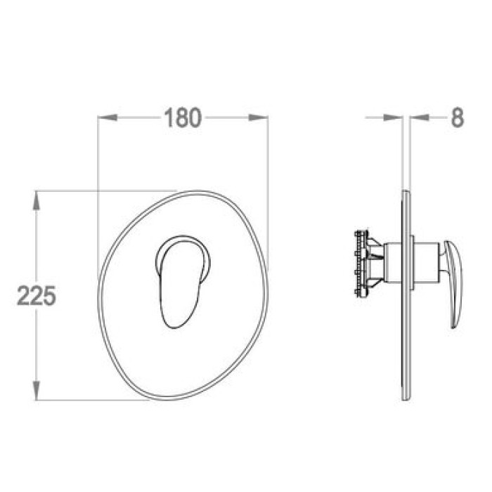 Смеситель для душа Fir Synergy Open 93 (93.5015.8.10.00) Смеситель для душа Fir Synergy Open 93 (93.5015.8.10.00)