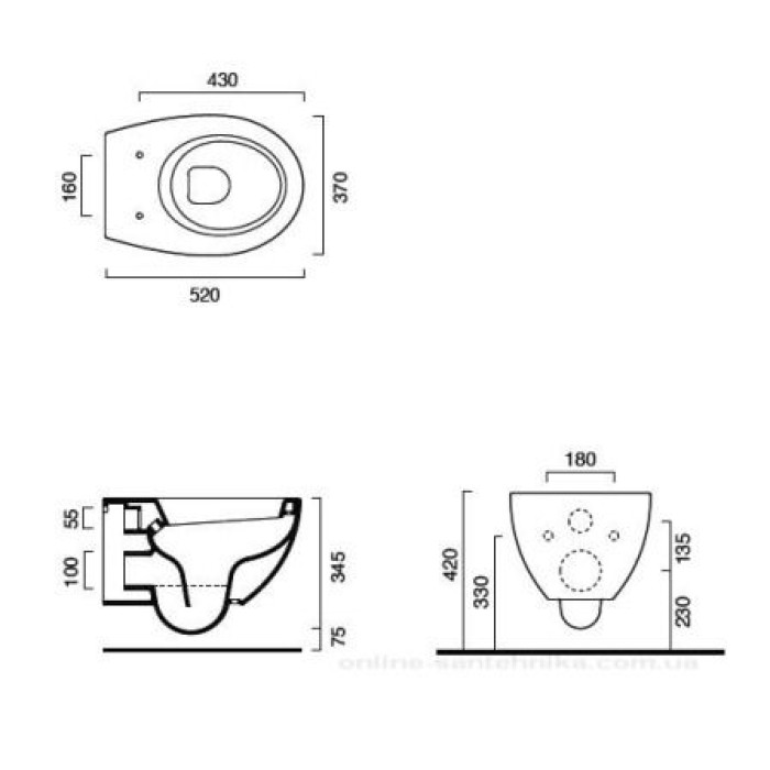 Подвесной унитаз Catalano New Light