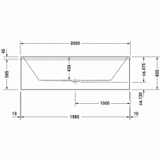 2nd floor ванна прямоугольная 200 см 700163000000000 в интернет-магазине «Estet Room»