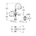 Grohe Atrio new Смеситель для раковины на одно отверстие L-Size (21019DC3)