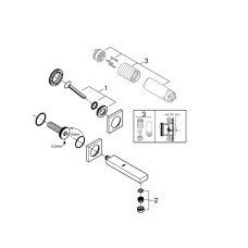 Grohe Eurocube Joy Смеситель для раковины на два отверстия M-Size (19997000)