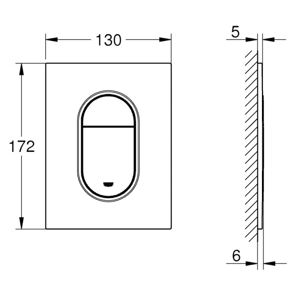 Инсталляция GROHE Rapid SL 3 в 1 39504000 c панелью смыва Arena S 37624000 хром