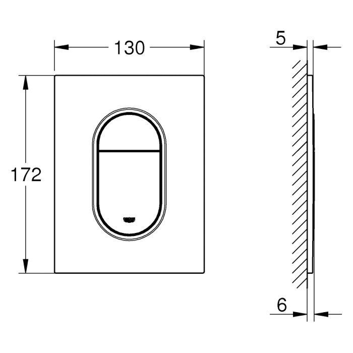 Инсталляция GROHE Rapid SL 3 в 1 39504000 c панелью смыва Arena S 37624000 хром