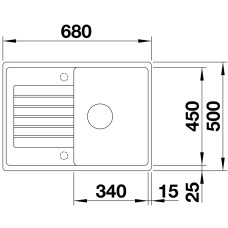 Мойка для кухни Blanco Zia 45 S Compact жасмин 524726