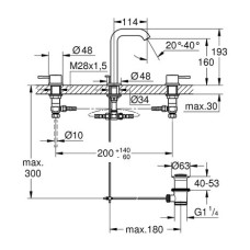 Смеситель для раковины Grohe Essence M-Size 20296001
