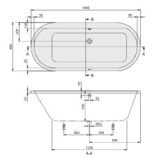 Ванна акриловая Villeroy&Boch Subway UBA180SUB7V-01
