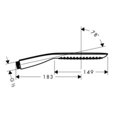 Ручной душ Hansgrohe PuraVida 120 1jet 28558400