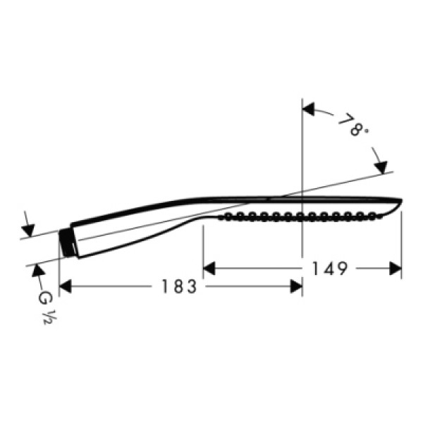 Ручной душ Hansgrohe PuraVida 120 1jet 28558400