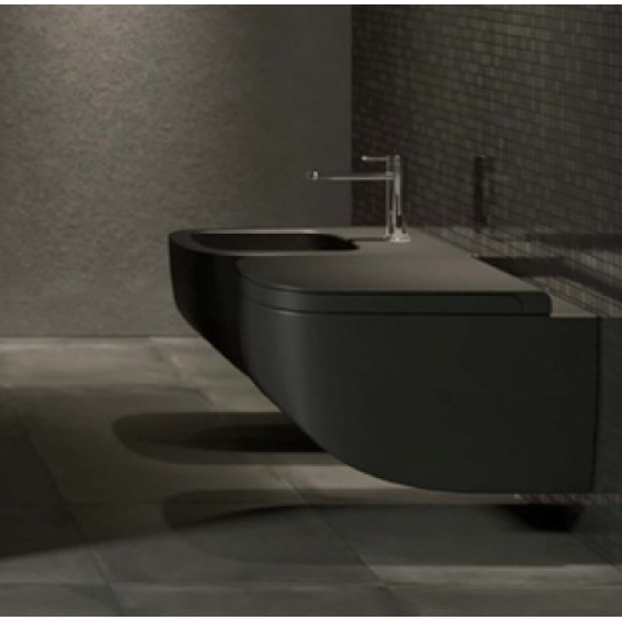 Унитаз подвесной безободковый Hatria Next, антрацит (A0Y1F108)