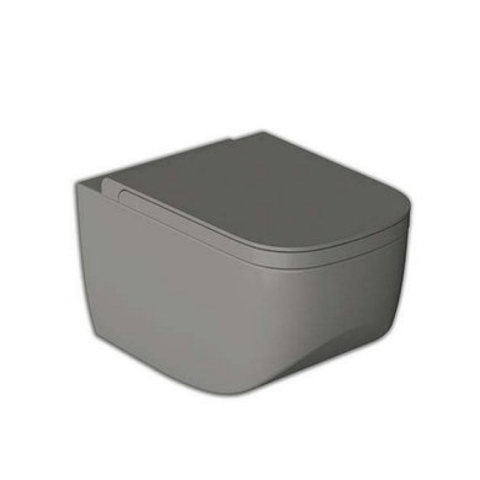 Унитаз подвесной безободковый Hatria Next, антрацит (A0Y1F108)