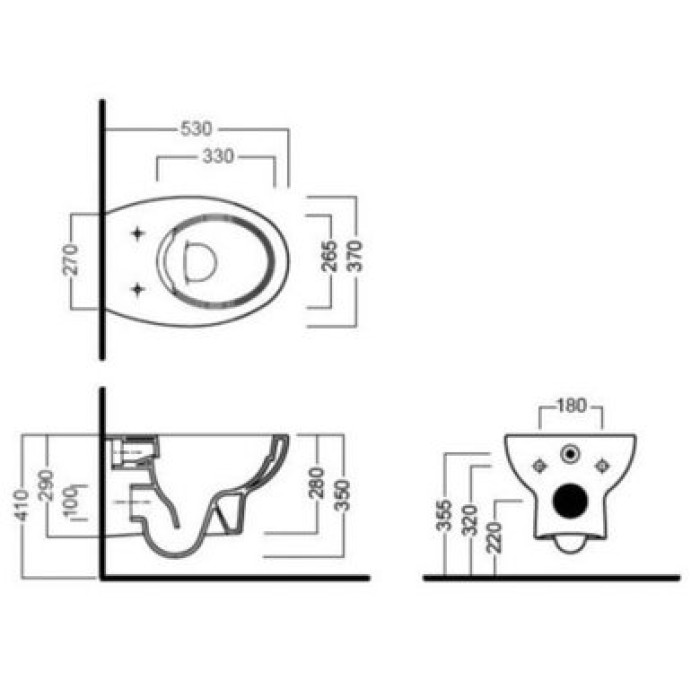 Подвесной унитаз безободковый Hatria Erika Pro (Y1CB01) Подвесной унитаз безободковый Hatria Erika Pro (Y1CB01)