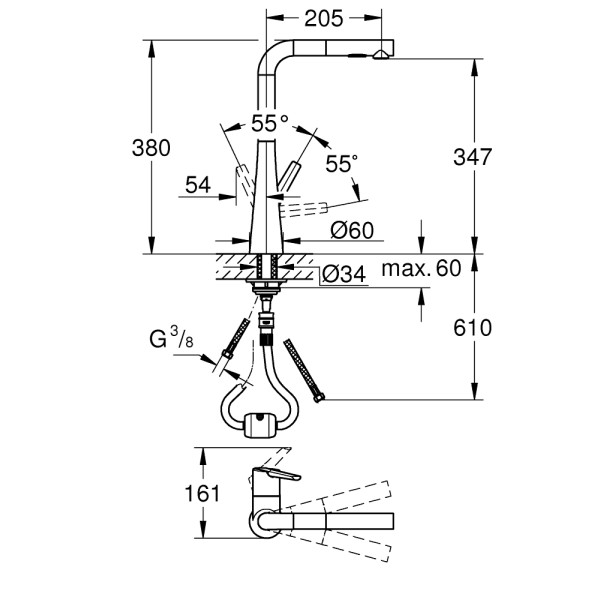Grohe Zedra Смеситель для кухни (32553002)