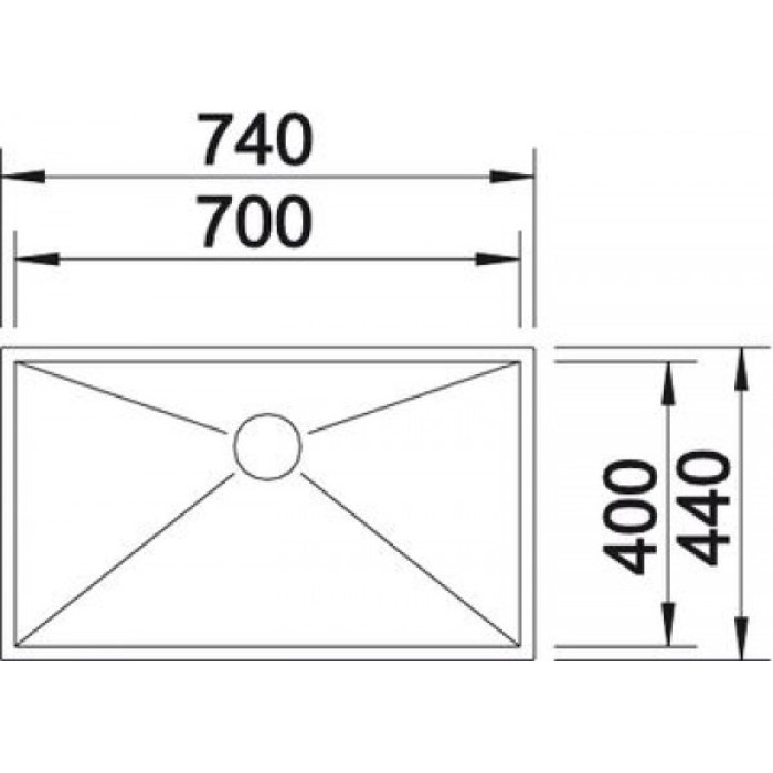 Мойка для кухни Blanco Zerox 700-U  521593
