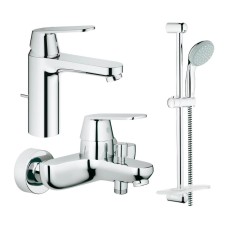 Grohe Набор смесителей Eurosmart Cosmopolitan 3 в 1 для ванны и душа (126112M)