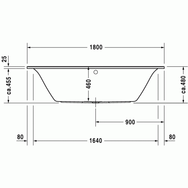 Darling New ванна прямоугольная 180 см 700244000000000 в интернет-магазине «Estet Room»