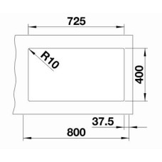 Мойка для кухни Blanco Subline 430/270-U алюметаллик 523153