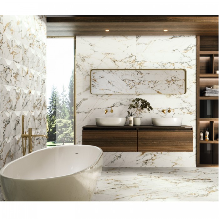 Плитка BALDOCER BELLAGIO SATIN 40x120 11×1200×400 под мрамор