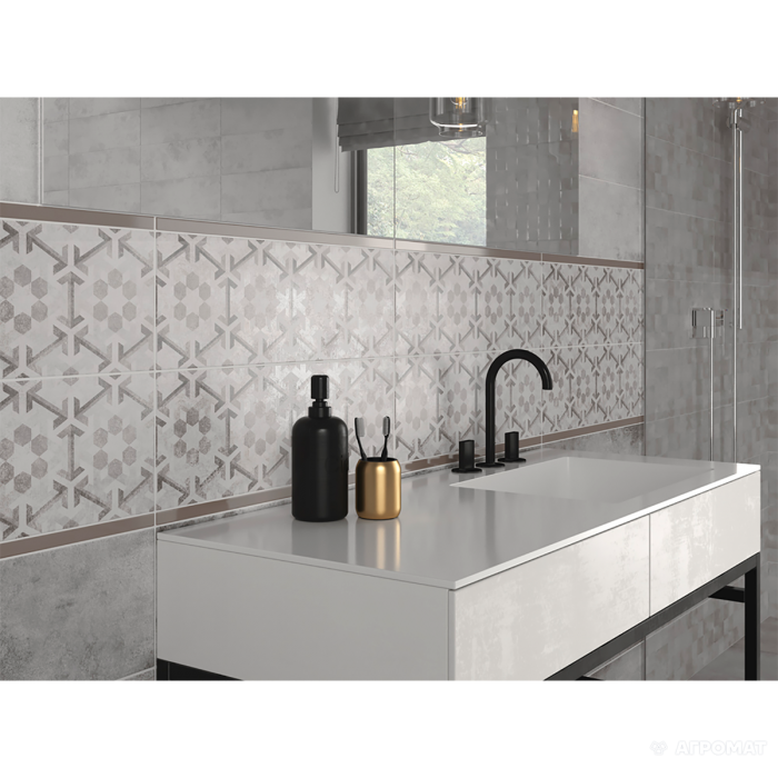 Плитка Cersanit Concrete Style INSERTO GEOMETRIC 9×600×200 под бетон