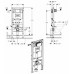 Инсталляция для унитаза Geberit Duofix 111.060.00.1